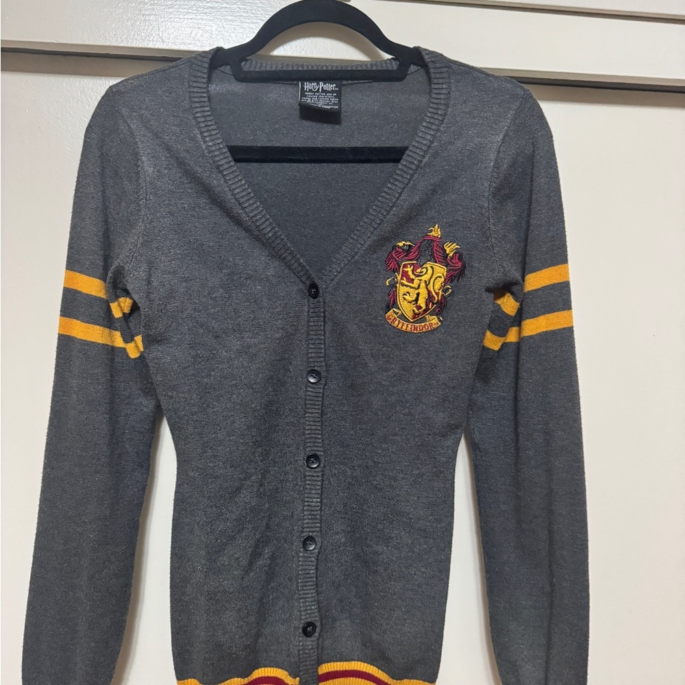 Harry Potter Gryffindor Preppy Cardigan Sweater - Small
